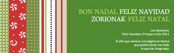 Bon Nadal / Feliz Navidad / Zorionak / Feliz Natal