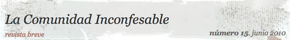 Comunidad Inconfesable